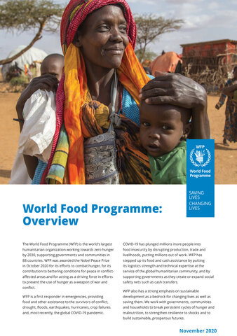 Cover WFP overview fact sheet