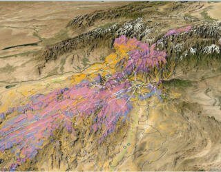 Geospatial analyse. GIS billede.