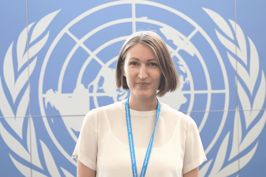 Inden Sanna startede hos WFP’s Nordiske Kontor, blev hun kandidat i Statskundskab fra Helsinki Universitet. Hun har tidligere arbejdet for den finske UNESCO delegation og udenrigsministerium, Europa-Parlamentet og som frivillig for Finlands FN-Ungdom i Helsinki. Billede: WFP/Marianne Holt-Olesen